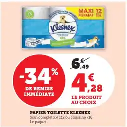 Hyper U KLEENEX Papier toilette offre