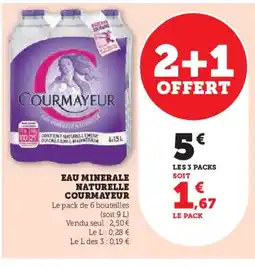 Hyper U COURMAYEUR Eau minerale naturelle offre