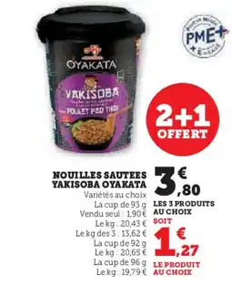 Hyper U OYAKATA Nouilles sautees yakisoba offre