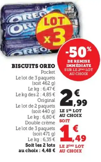 Hyper U OREO Biscuits offre