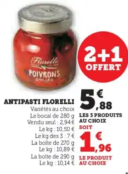 Hyper U FLORELLI Antipasti offre