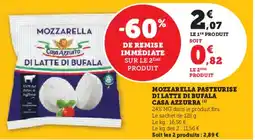 Hyper U CASA AZZURRA Mozzarella pasteurise di latte di bufala offre