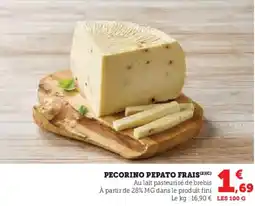 Hyper U Pecorino pepato frais offre