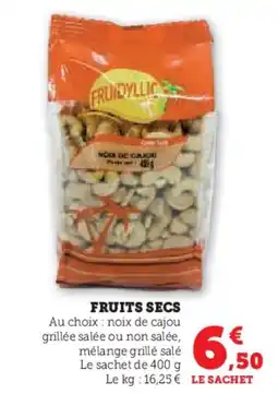 Hyper U Fruits secs offre
