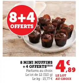 Hyper U 8 mini muffins +4 offerts offre