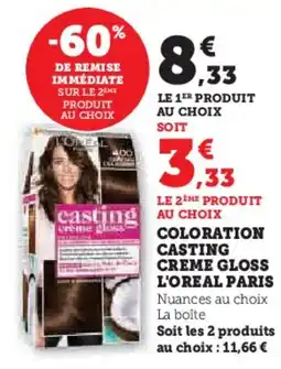 Hyper U L'OREAL PARIS Coloration casting creme gloss offre
