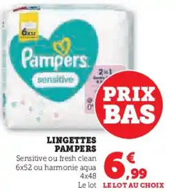 Hyper U PAMPERS Lingettes offre