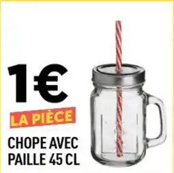 Centrakor Chope avec paille offre