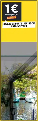 Centrakor Rideau de porte 130x150 cm anti-insectes offre