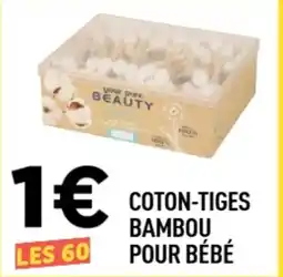 Centrakor Coton-tiges bambou pour bébé offre