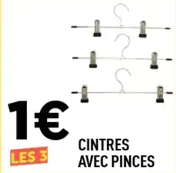 Centrakor Cintres avec pinces offre