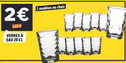 Centrakor Verres à eau offre
