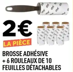 Centrakor Brosse adhésive + 6 rouleaux de 10 feuilles détachables offre