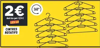 Centrakor Cintres rotatifs offre