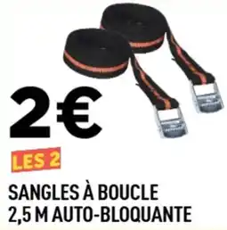 Centrakor Sangles à boucle 2,5 m auto-bloquante offre