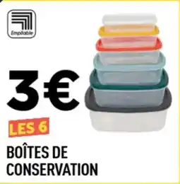 Centrakor Boîtes de conservation offre