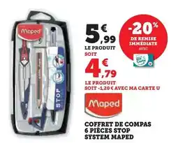 Super U Maped - coffret de compas stop system offre