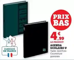 Super U U - agenda scolaire offre