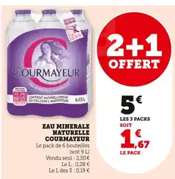Super U Courmayeur Eau Minérale Naturelle offre
