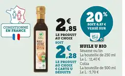 Super U U Huile offre