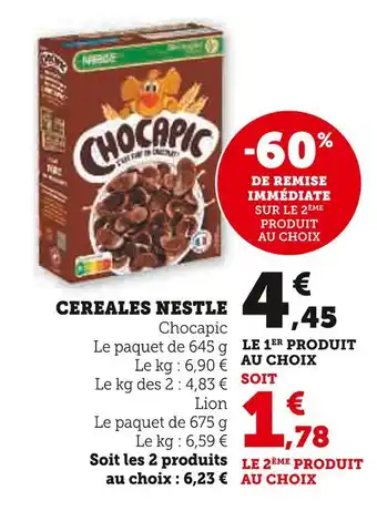 Super U NESTLE Cereales offre