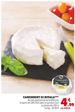 Super U CAMEMBERT DI BUFALA offre