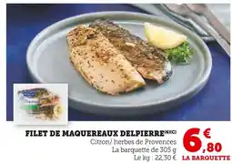 Super U DELPIERRE Filet de Maquereaux offre