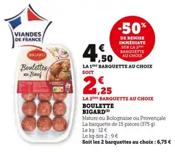 Super U BIGARD Boulette offre