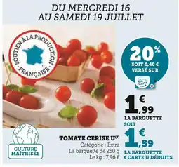 Super U U Tomate cerise offre