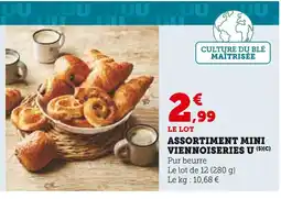 Super U Assortiment mini viennoiseries offre