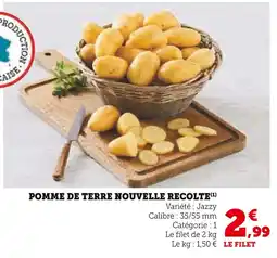 Super U Pomme de terre nouvelle récolte offre