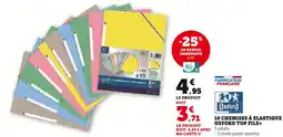 Super U OXFORD TOP FILE+ 10 chemises à élastique Oxford Top File+ offre
