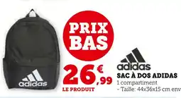Super U Adidas SAC À DOS offre