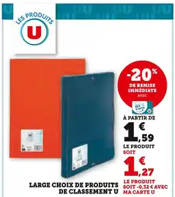 Super U U Produits de classement offre