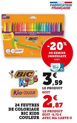 Super U BIC Kids Couleur offre