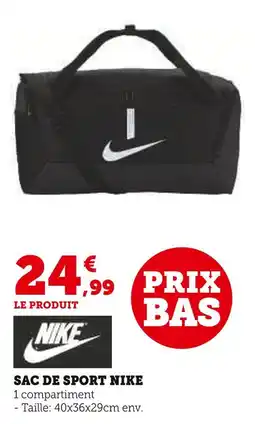 Super U Nike Sac de sport offre