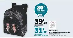 Super U LITTLE KARL MARC JOHN SAC À DOS offre