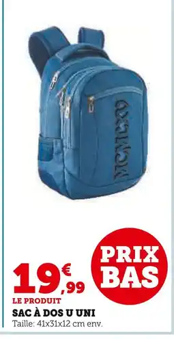Super U Sac à dos offre
