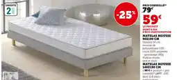 Super U Matelas mousse 90x190 cm offre