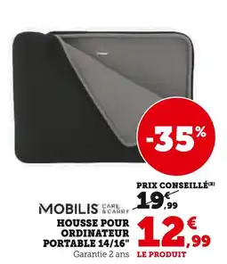 Super U MOBILIS Housse pour ordinateur portable 14/16 offre