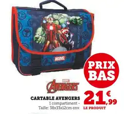 Super U MARVEL Cartable avengers offre