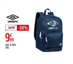 Intersport UMBRO Sac à dos offre