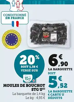 U Express STG U Moules de bouchot offre