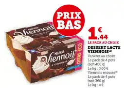 U Express Dessert Lacté Viennois offre