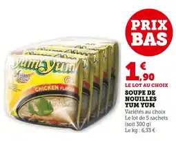 U Express Soupe de nouilles Yum Yum offre