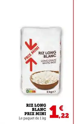 U Express Riz Long Blanc Prix Mini offre