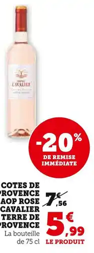 U Express Cotes de Provence AOP Rose Terre de Provence offre