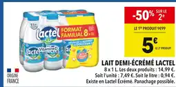 Supeco Lactel Lait demi-écrémé offre