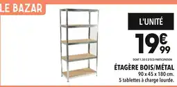 Supeco Étagère Bois/Métal offre