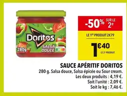 Supeco Doritos Sauce apéritif offre